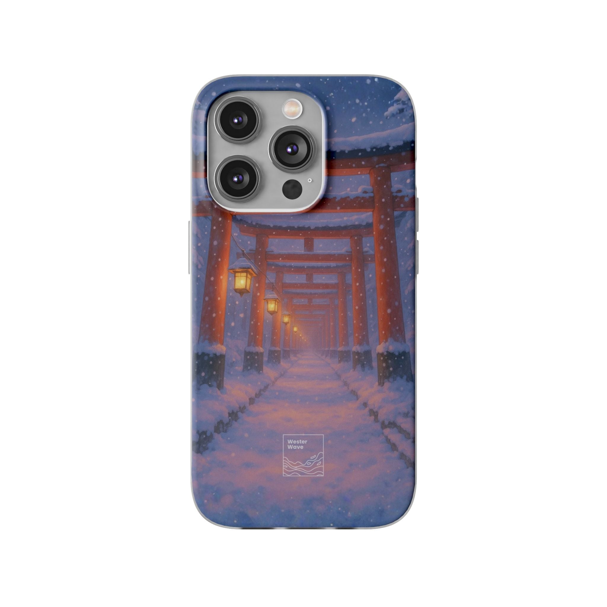 Crimson Path of Winter