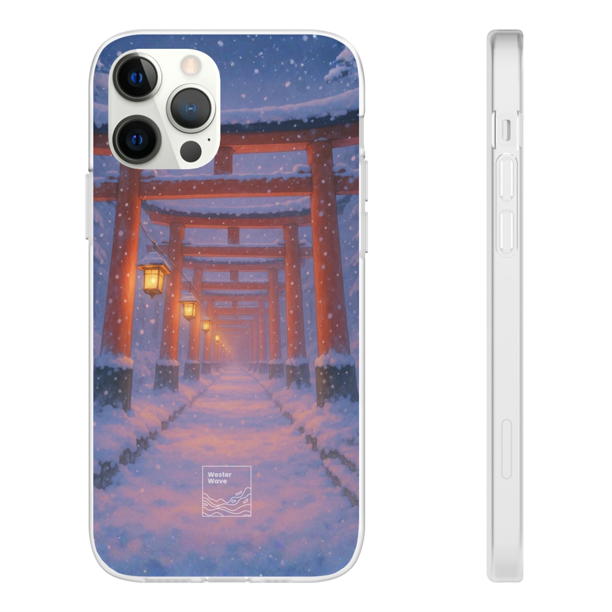 Crimson Path of Winter