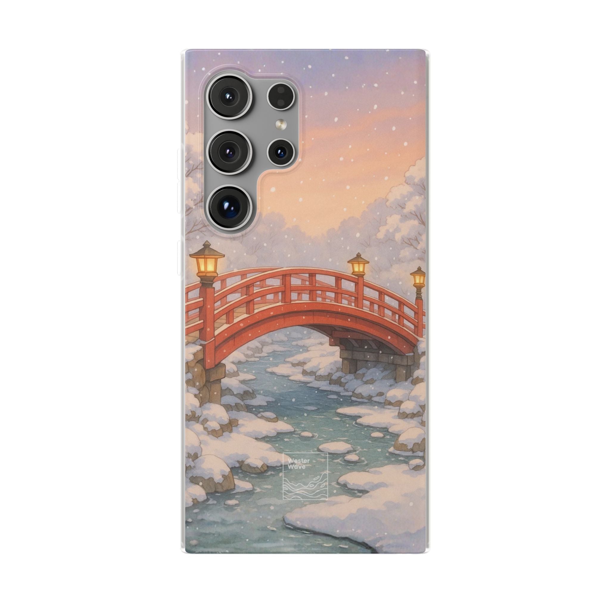 Snowlit Ember Bridge