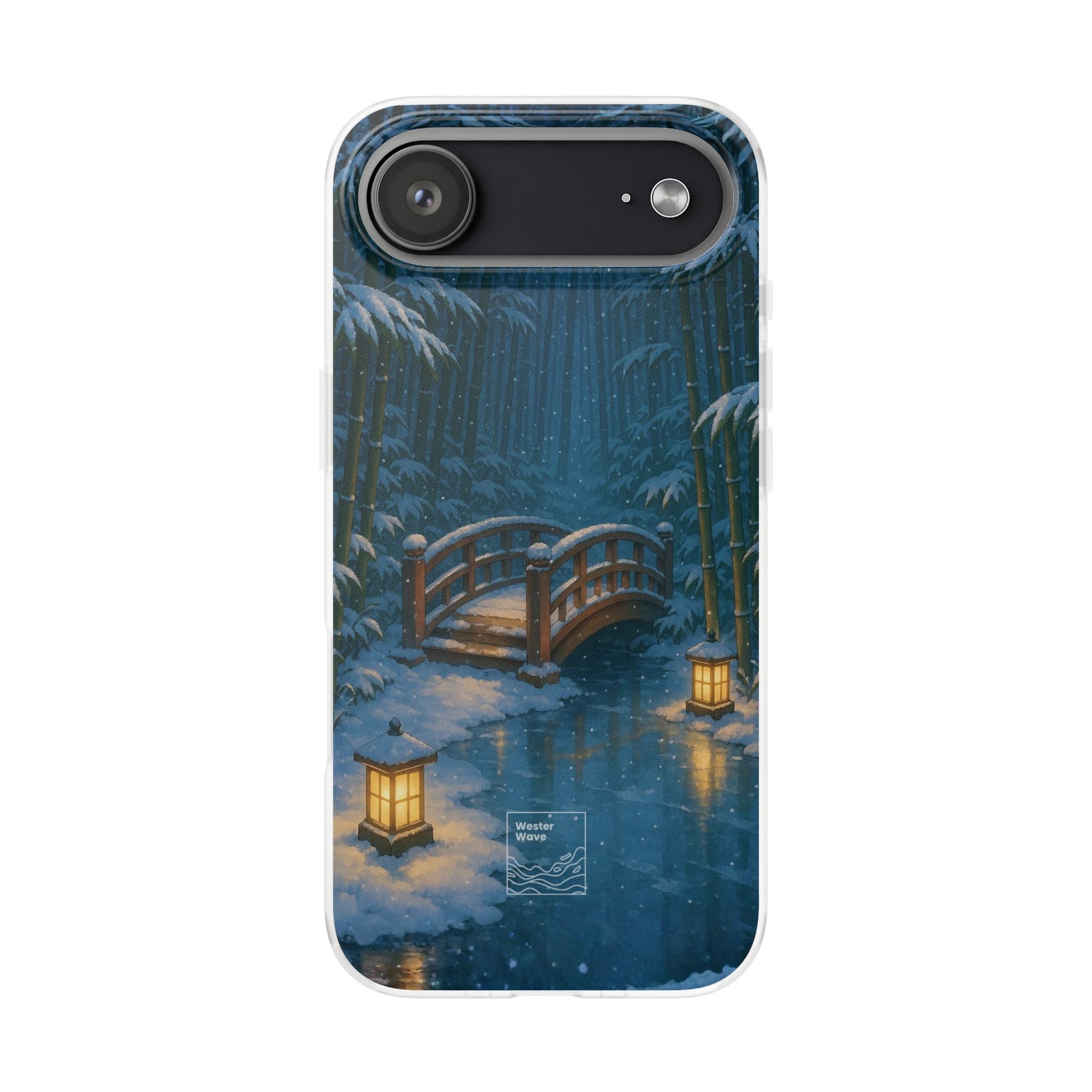 Snow on the Bamboo Water