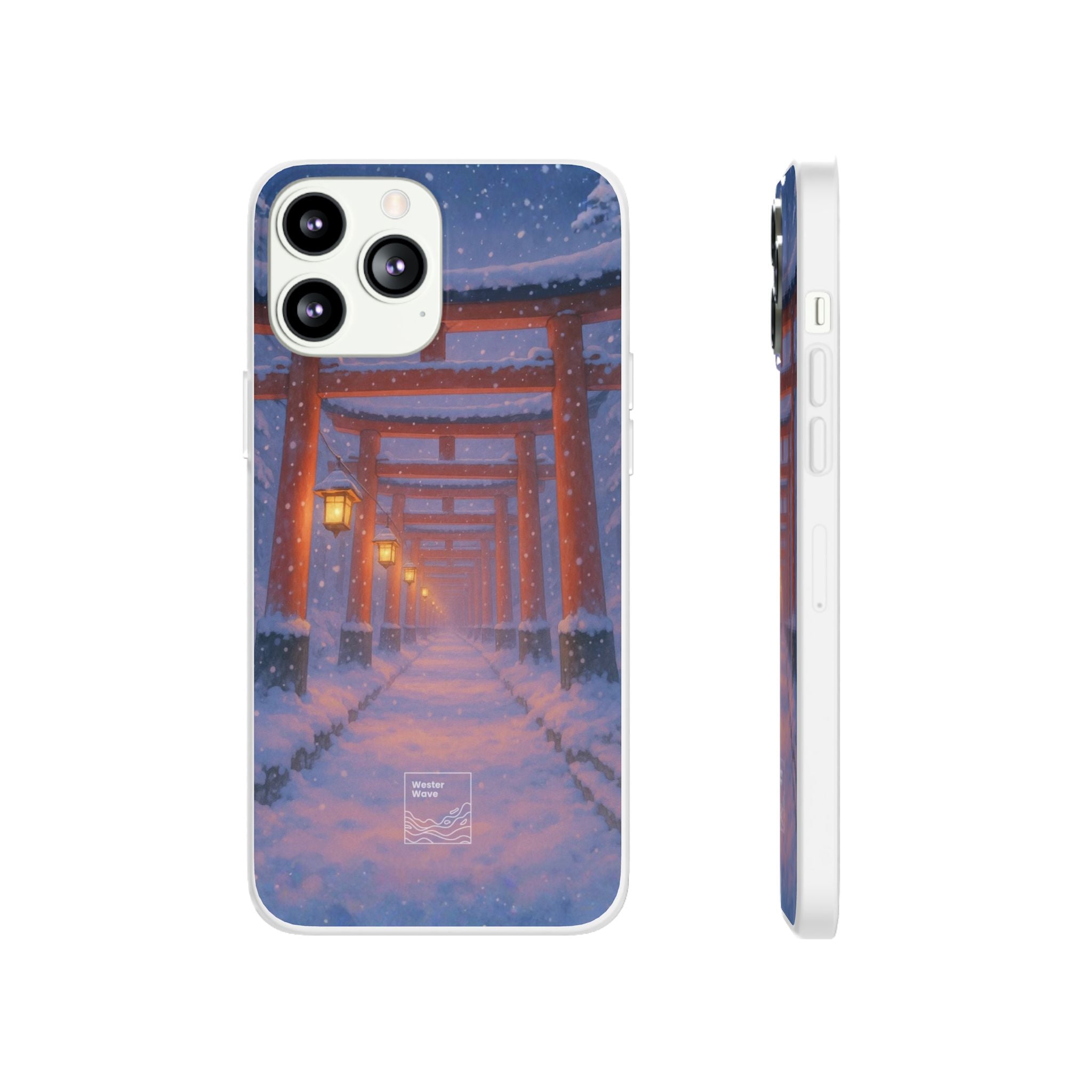 Crimson Path of Winter