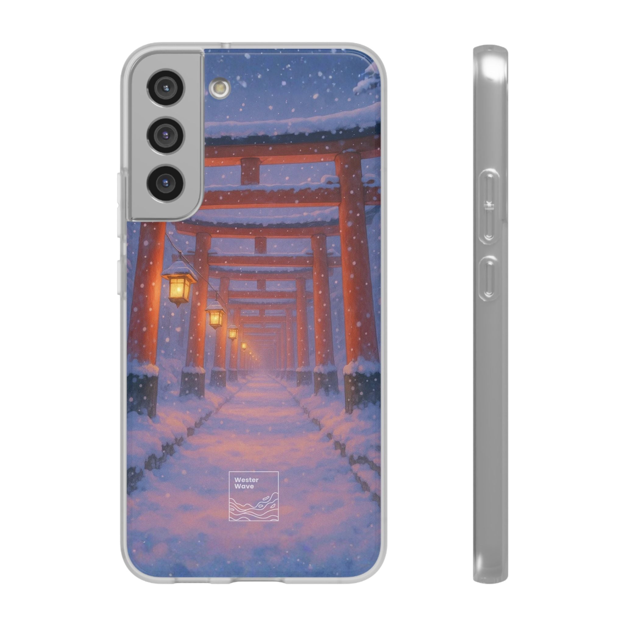 Crimson Path of Winter