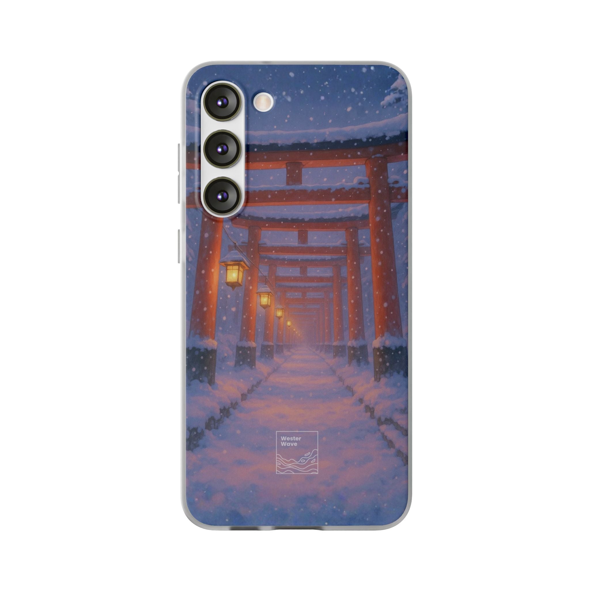 Crimson Path of Winter