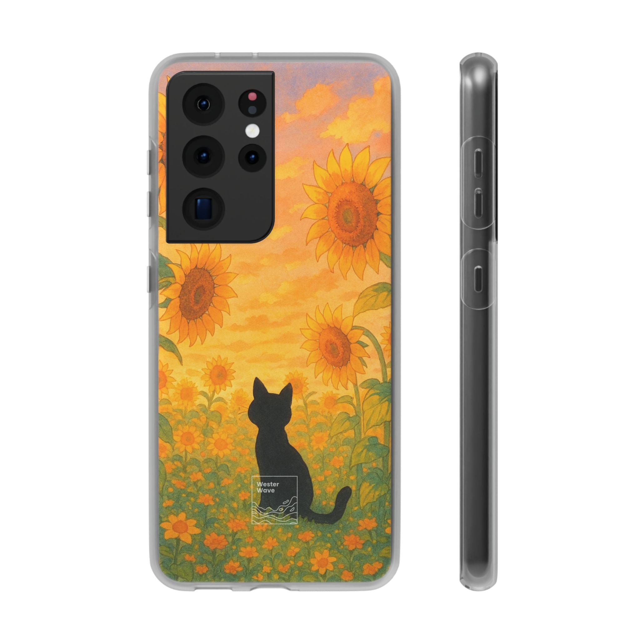 Sunflower Sunrise Cat