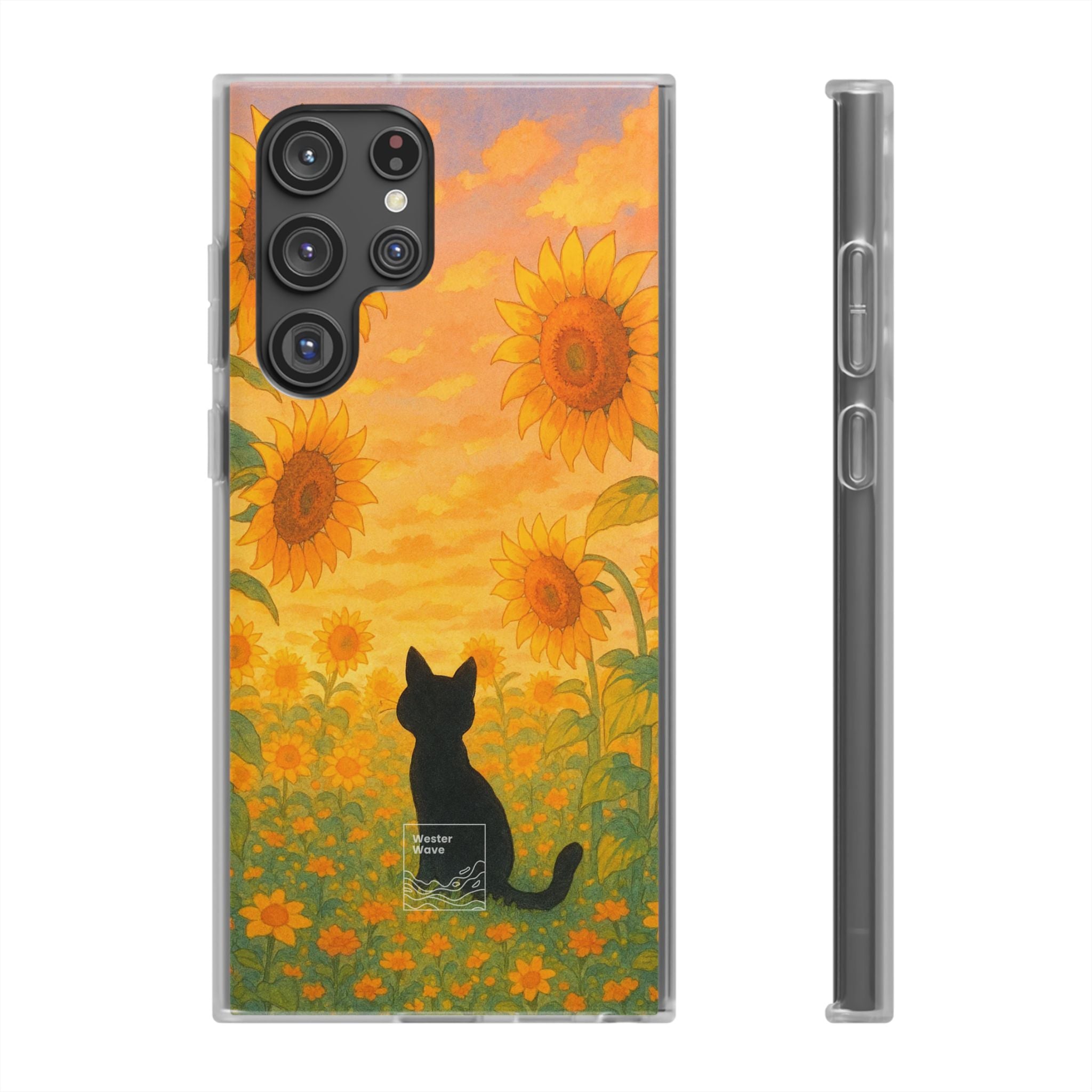 Sunflower Sunrise Cat