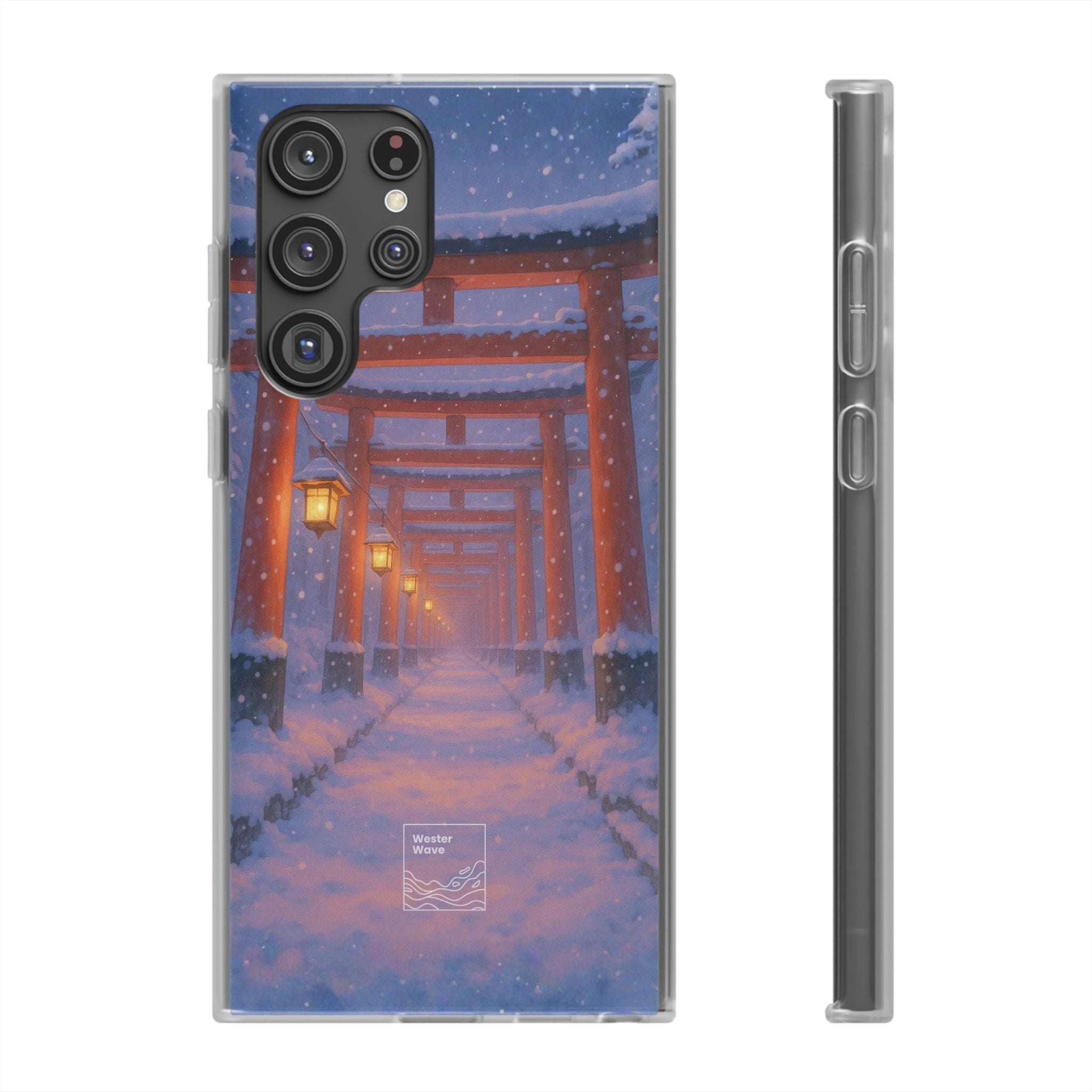 Crimson Path of Winter