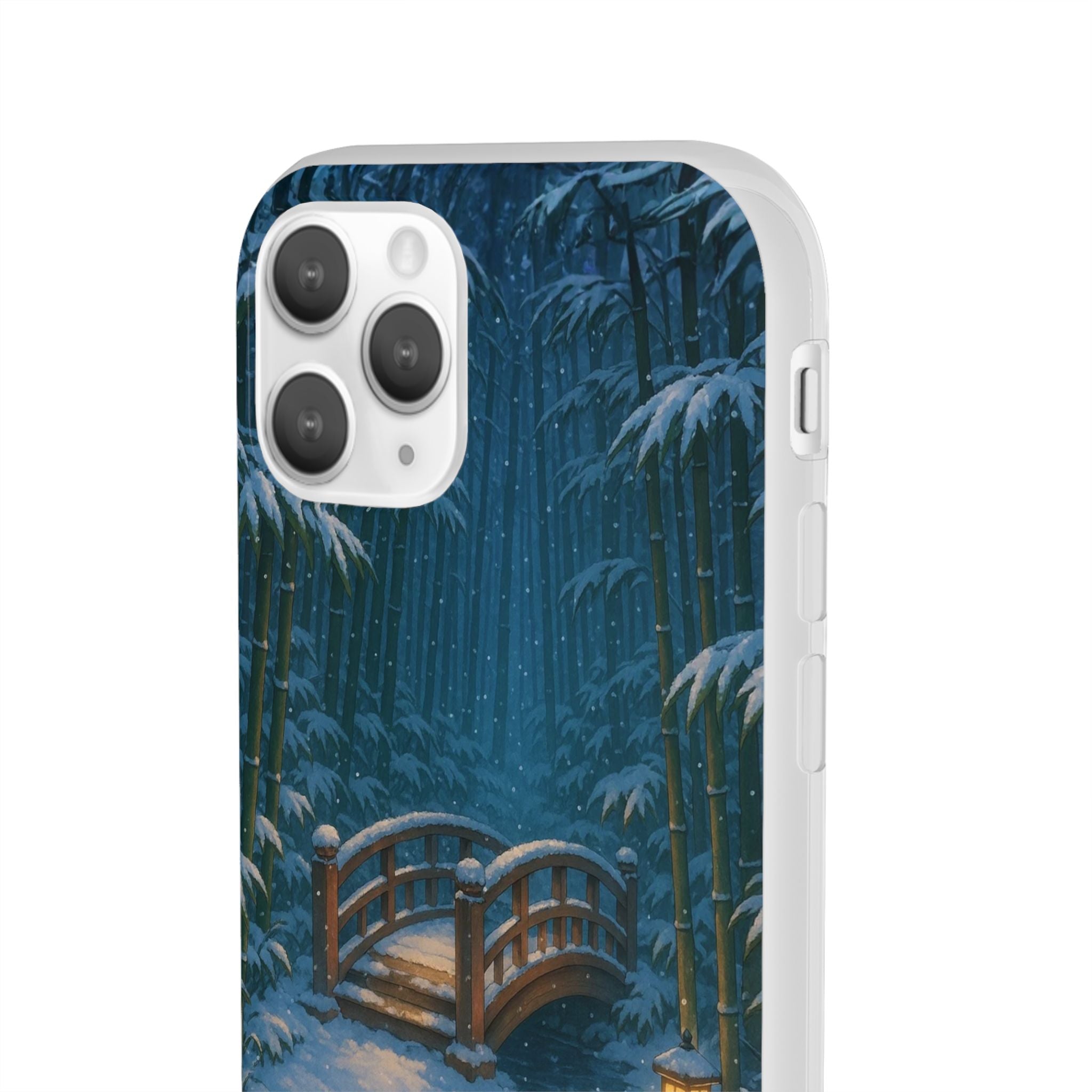 Snow on the Bamboo Water