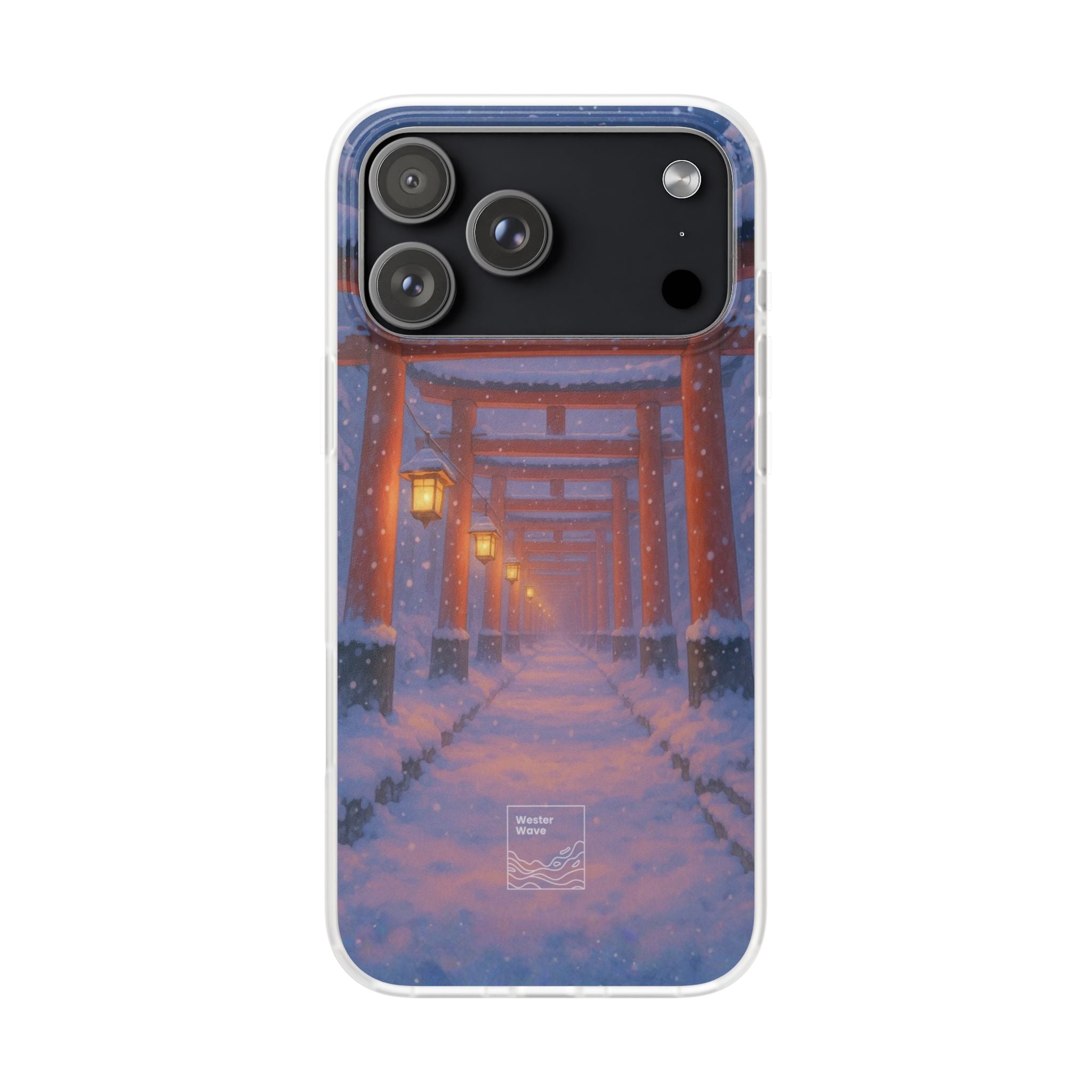 Crimson Path of Winter