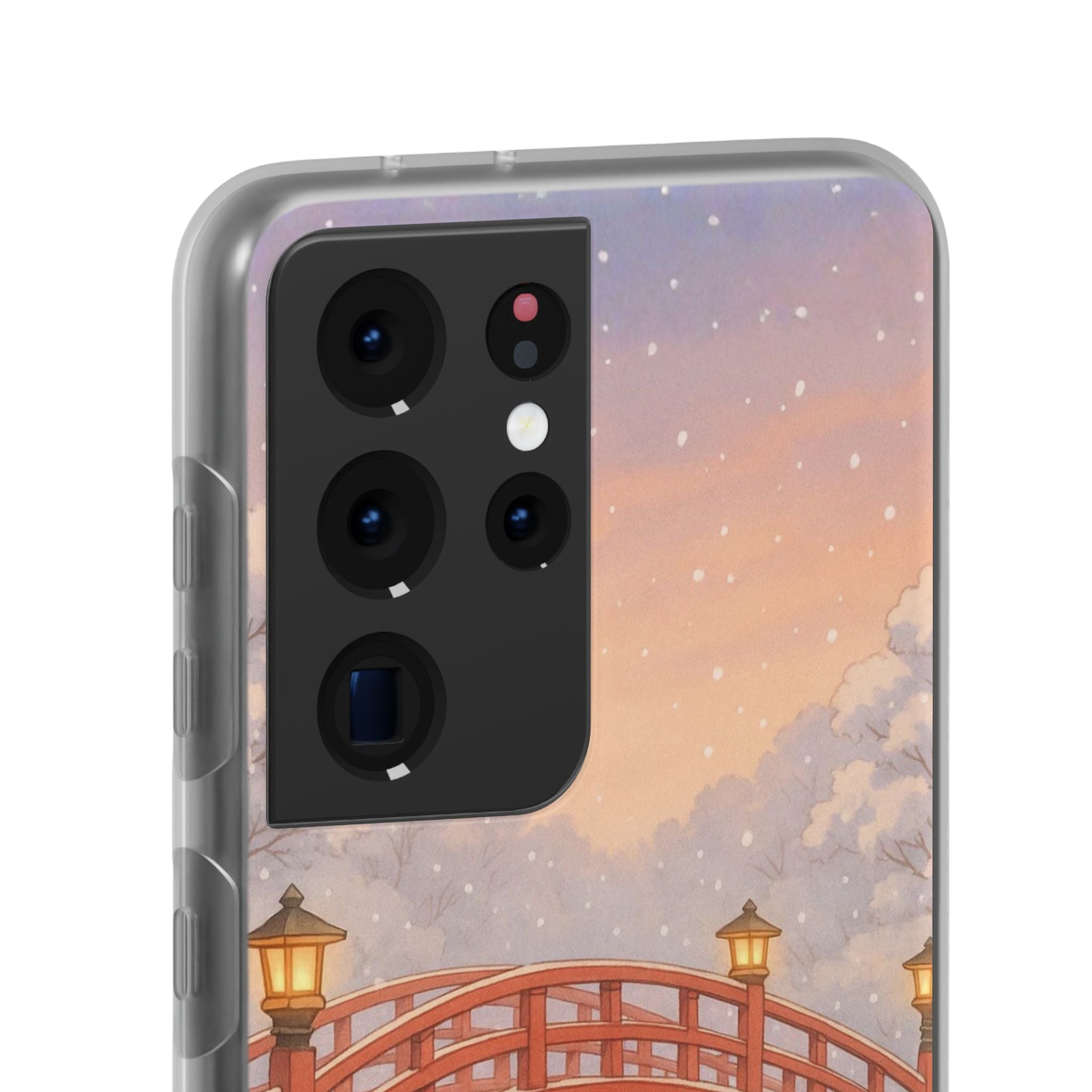 Snowlit Ember Bridge