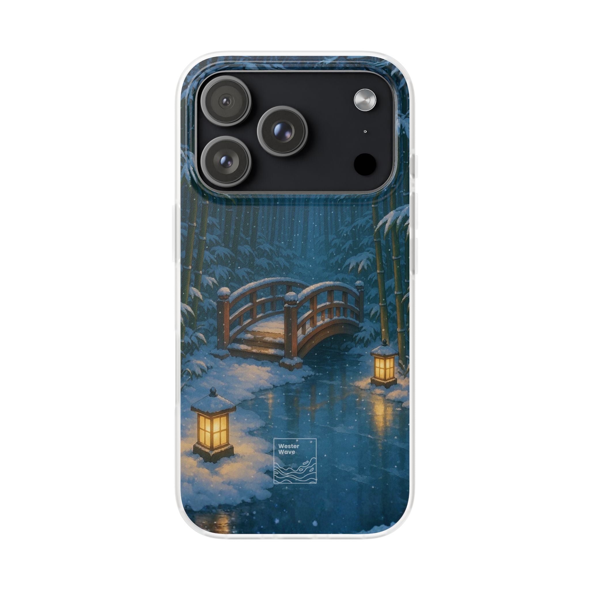 Snow on the Bamboo Water