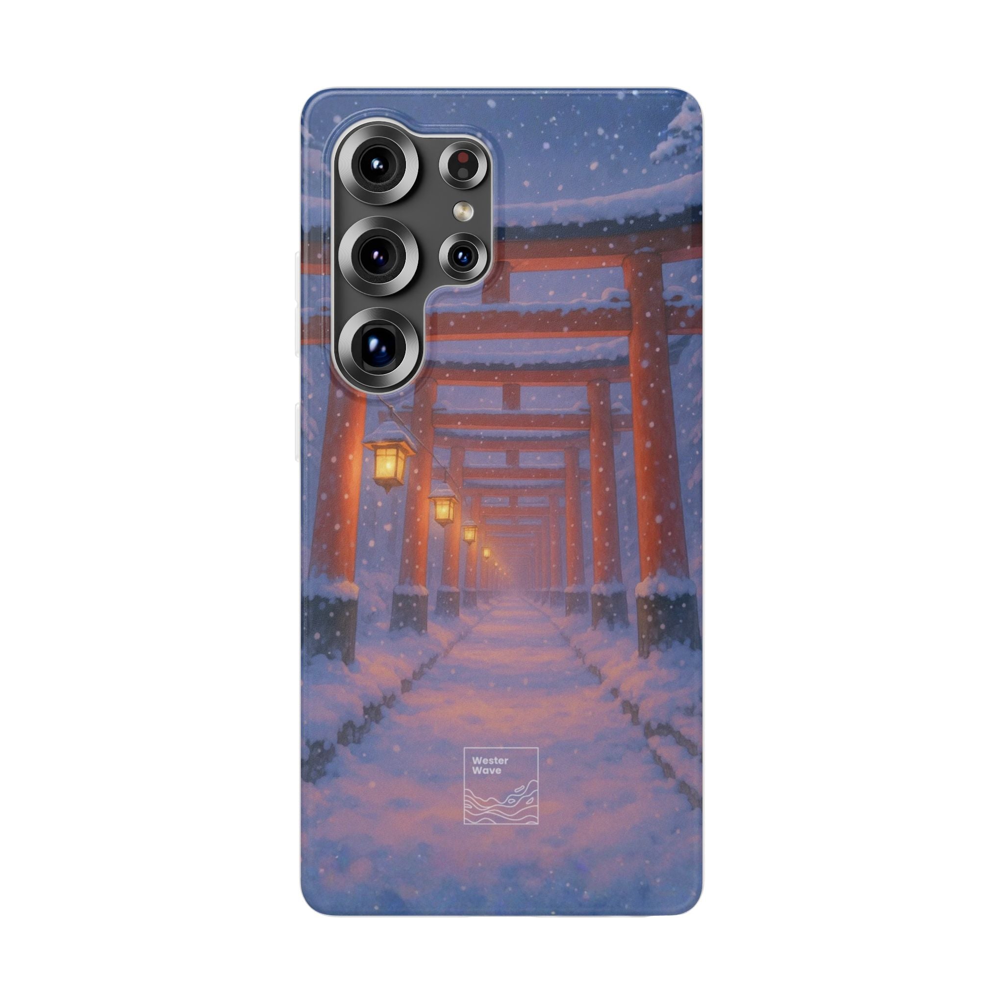 Crimson Path of Winter