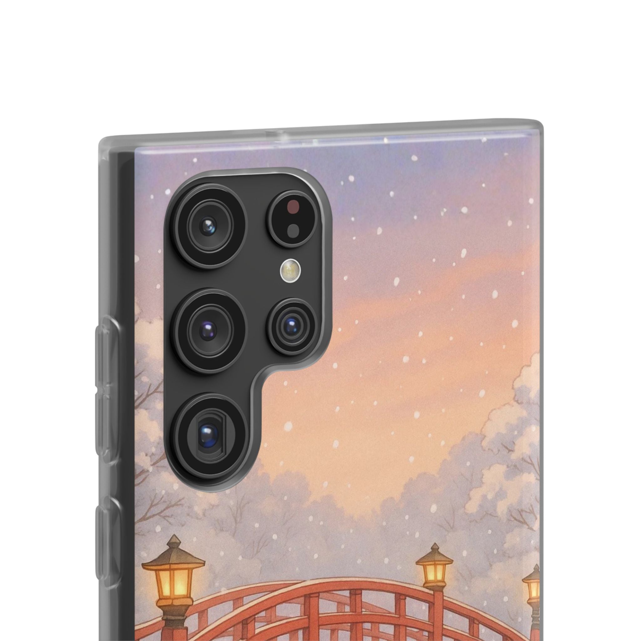 Snowlit Ember Bridge