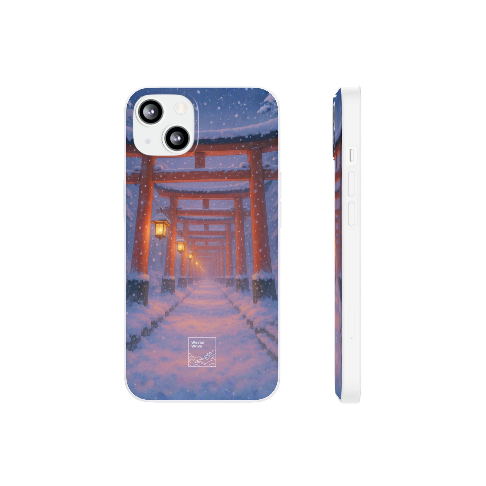 Crimson Path of Winter