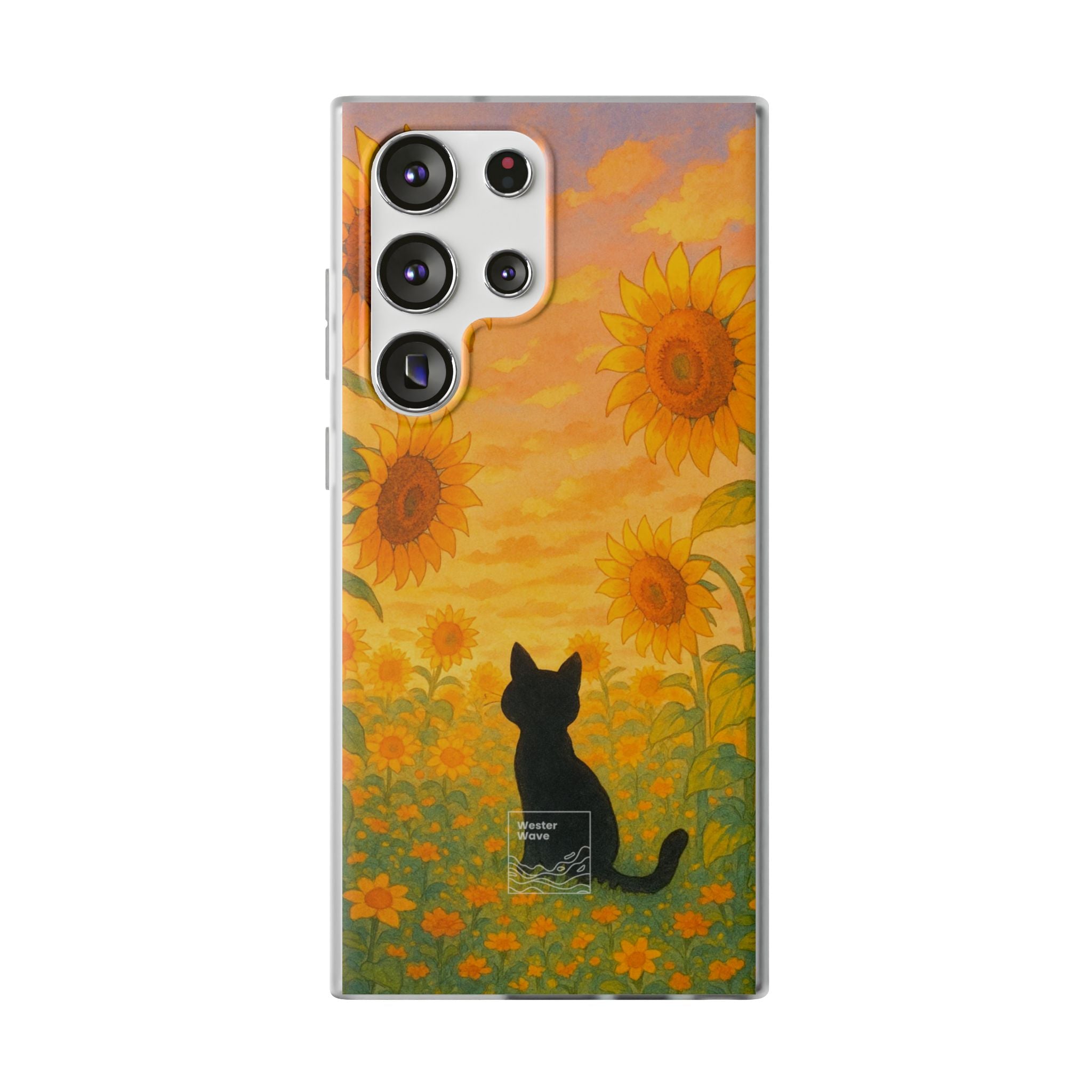 Sunflower Sunrise Cat