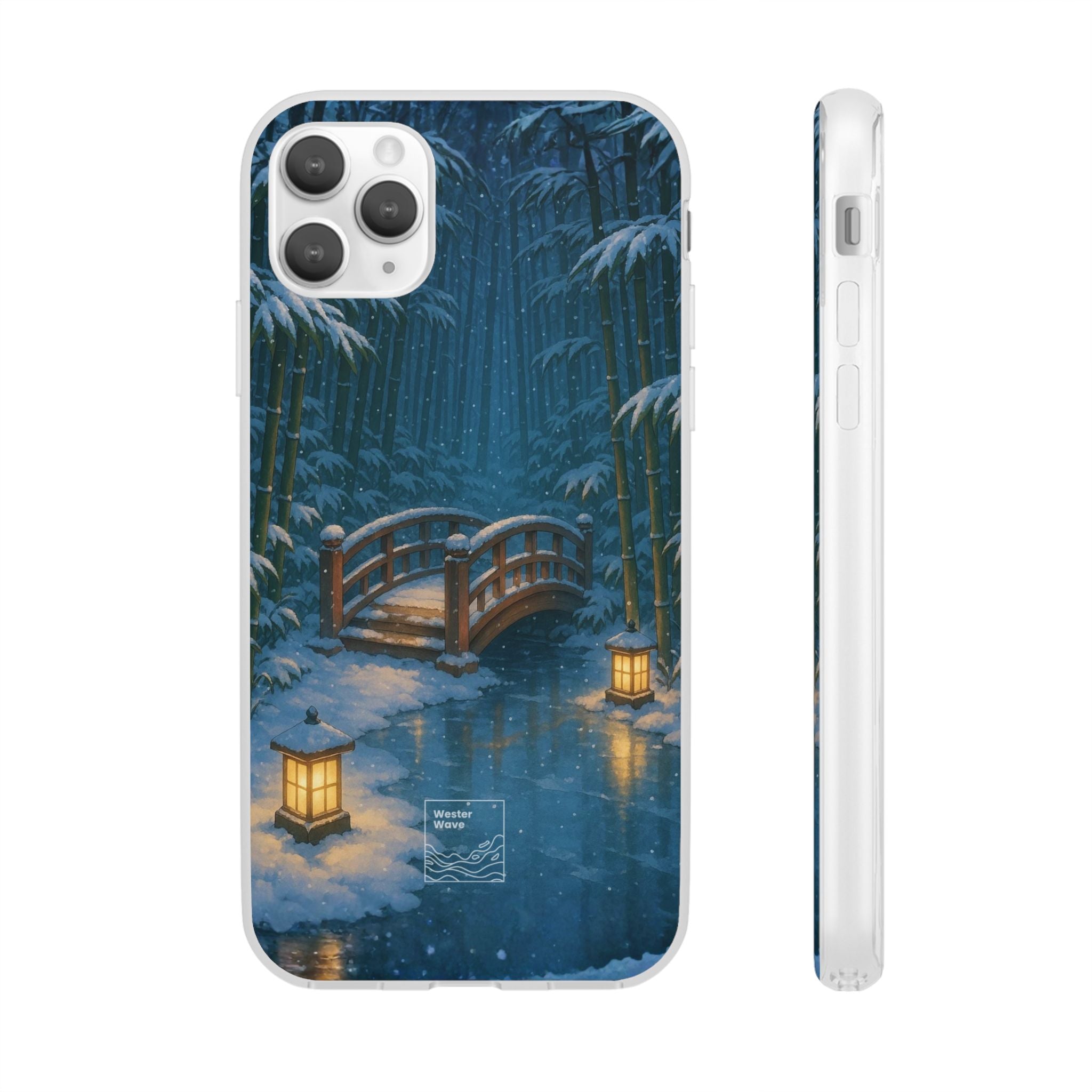 Snow on the Bamboo Water