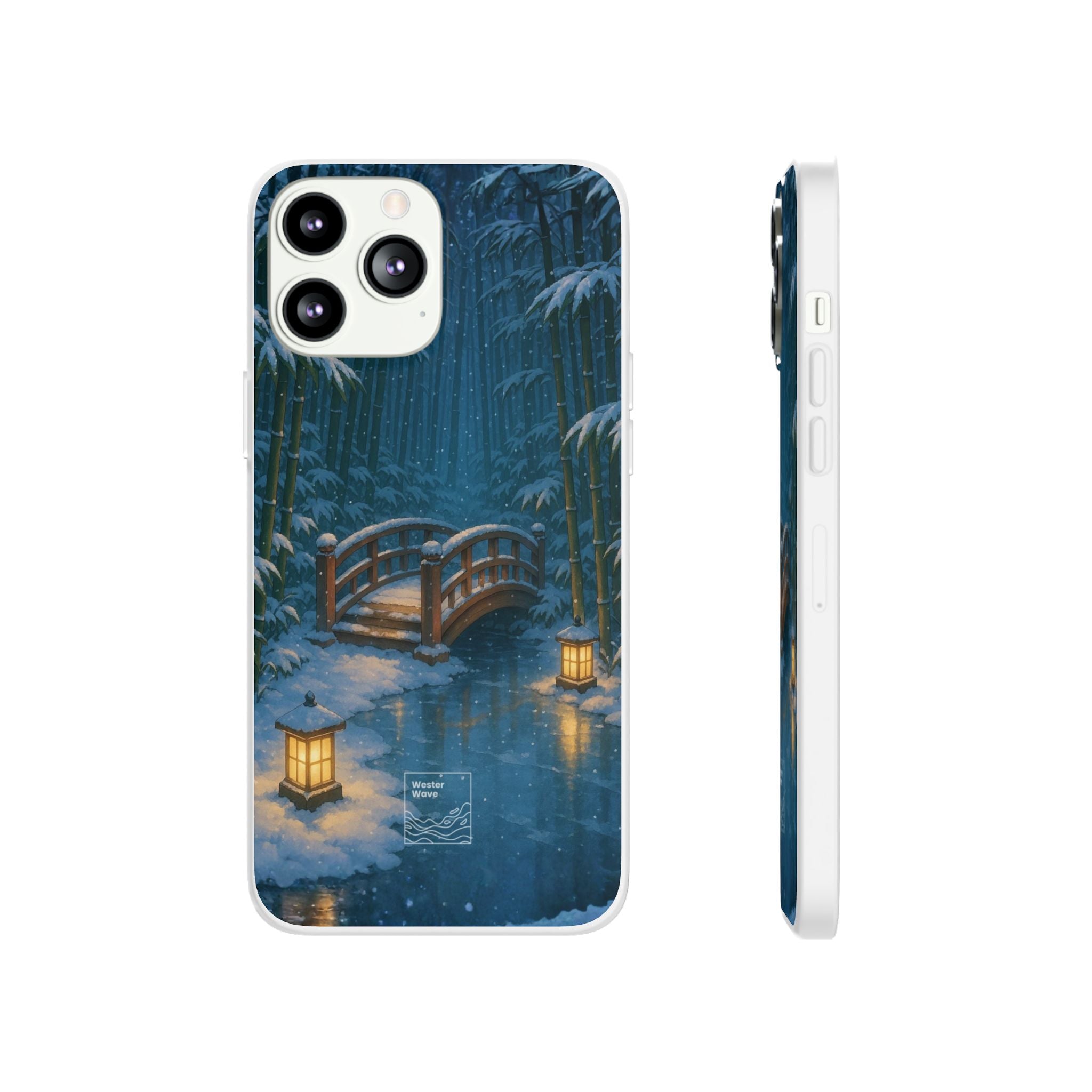 Snow on the Bamboo Water