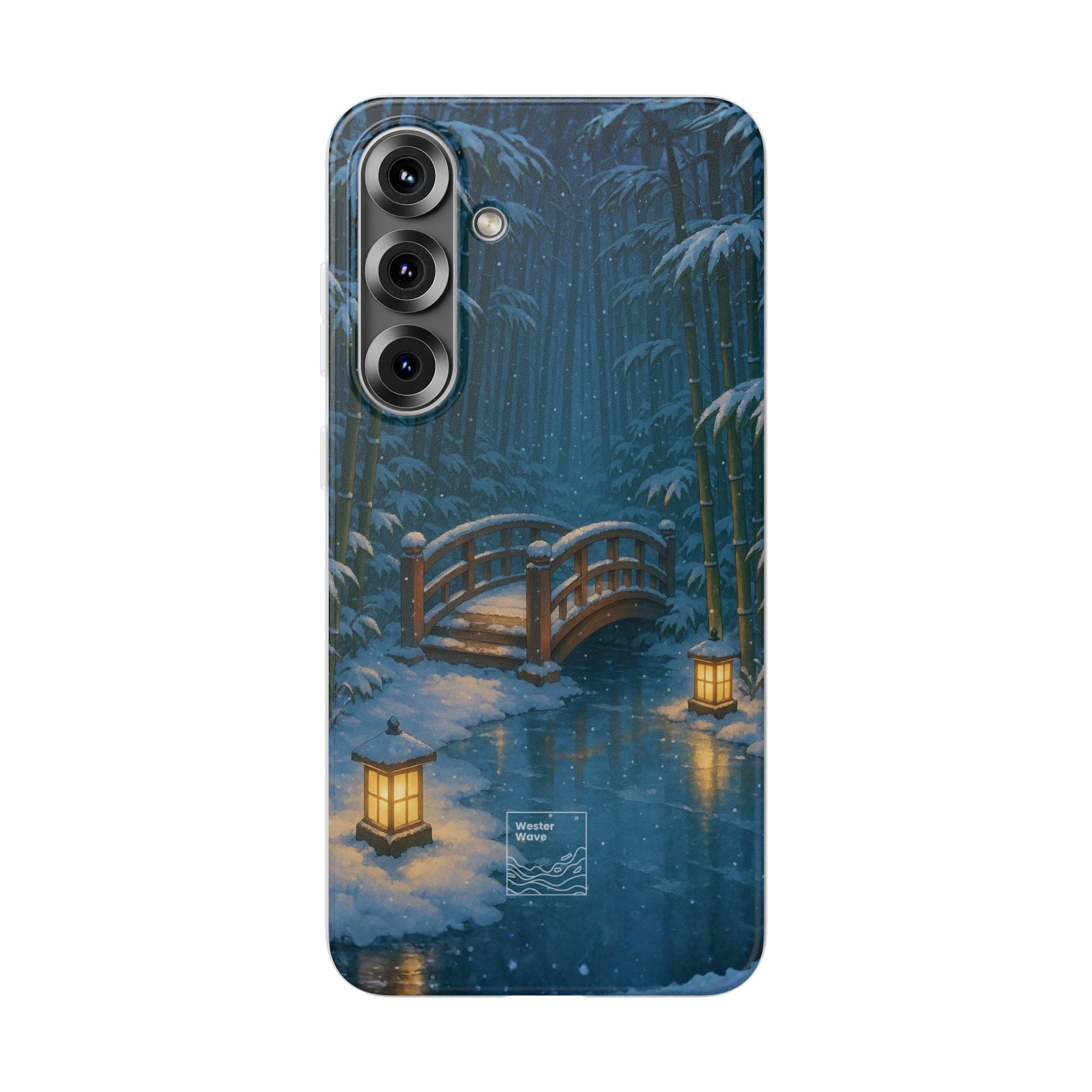 Snow on the Bamboo Water