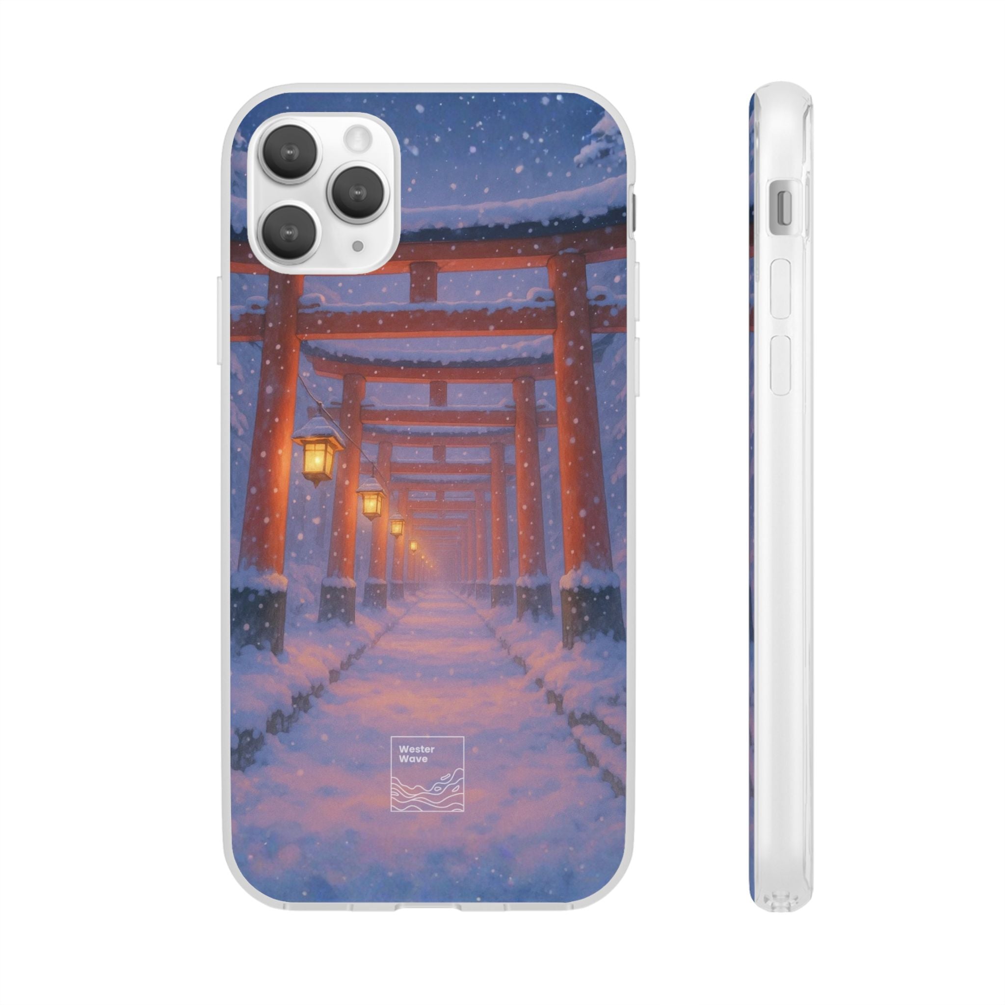 Crimson Path of Winter