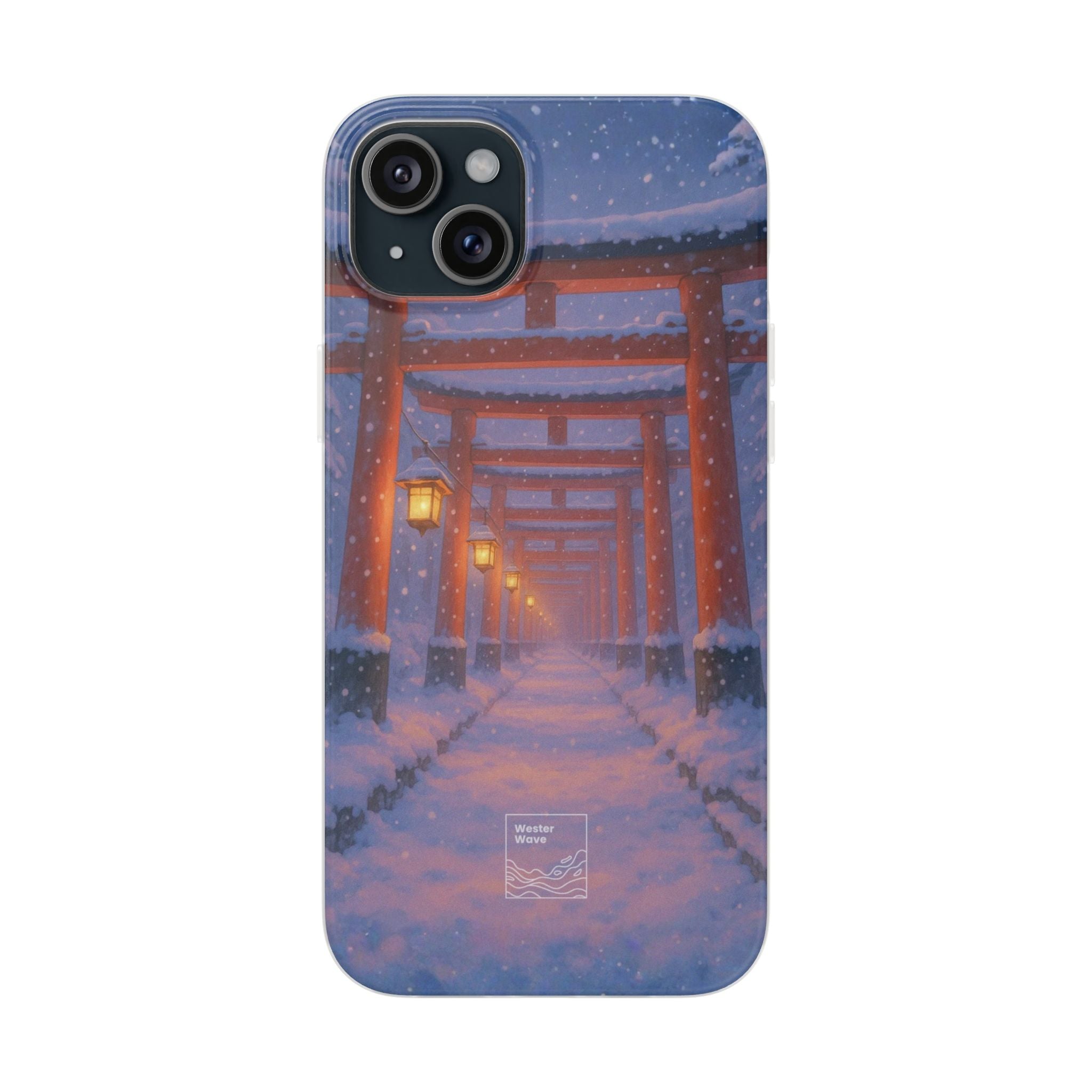 Crimson Path of Winter