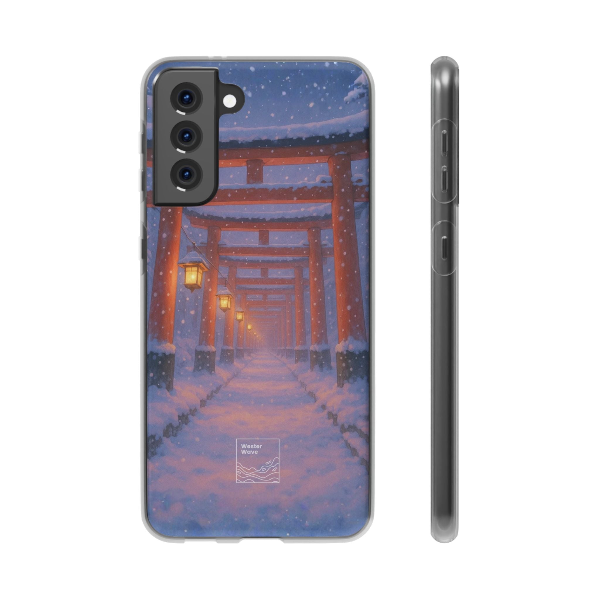 Crimson Path of Winter