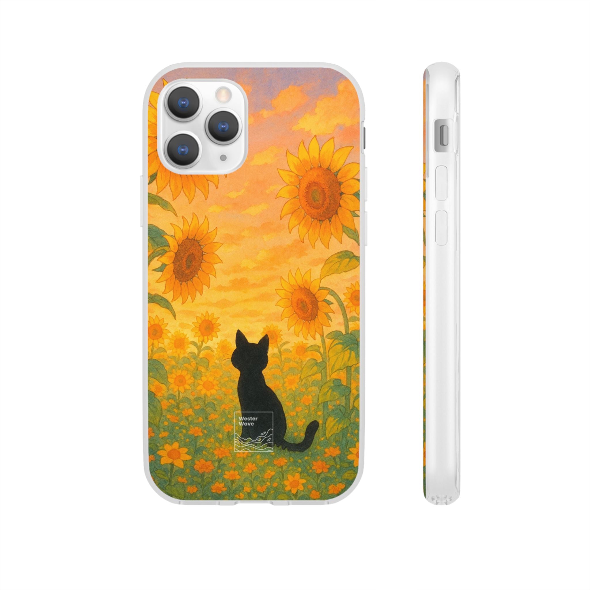 Sunflower Sunrise Cat
