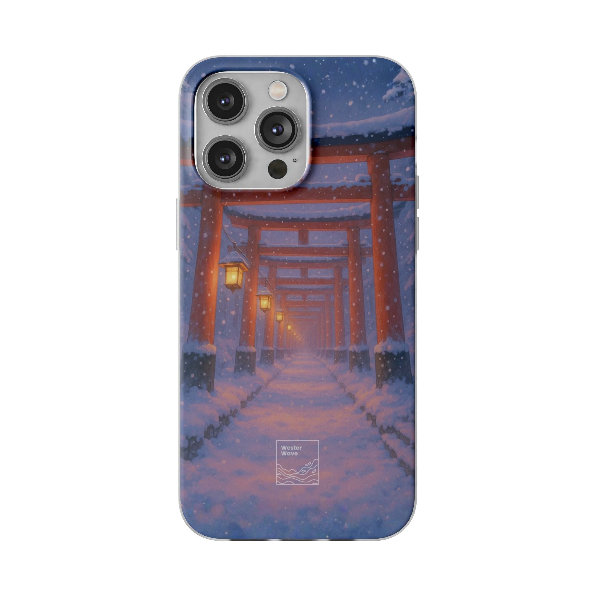 Crimson Path of Winter