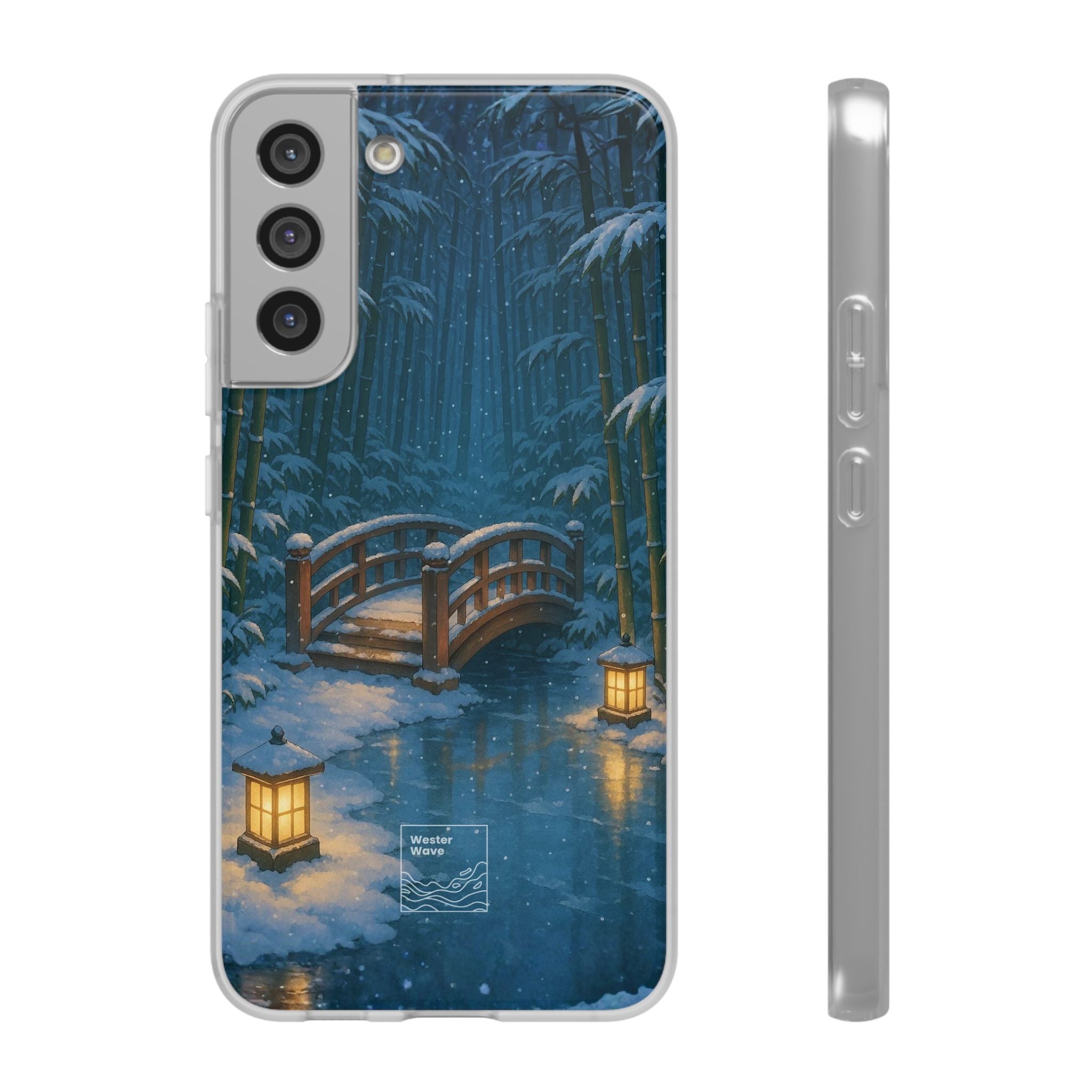 Snow on the Bamboo Water