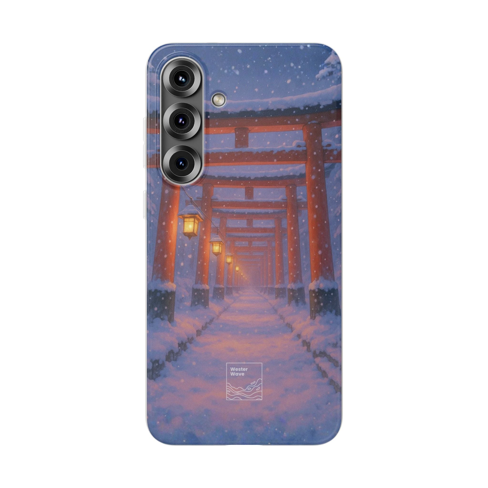 Crimson Path of Winter