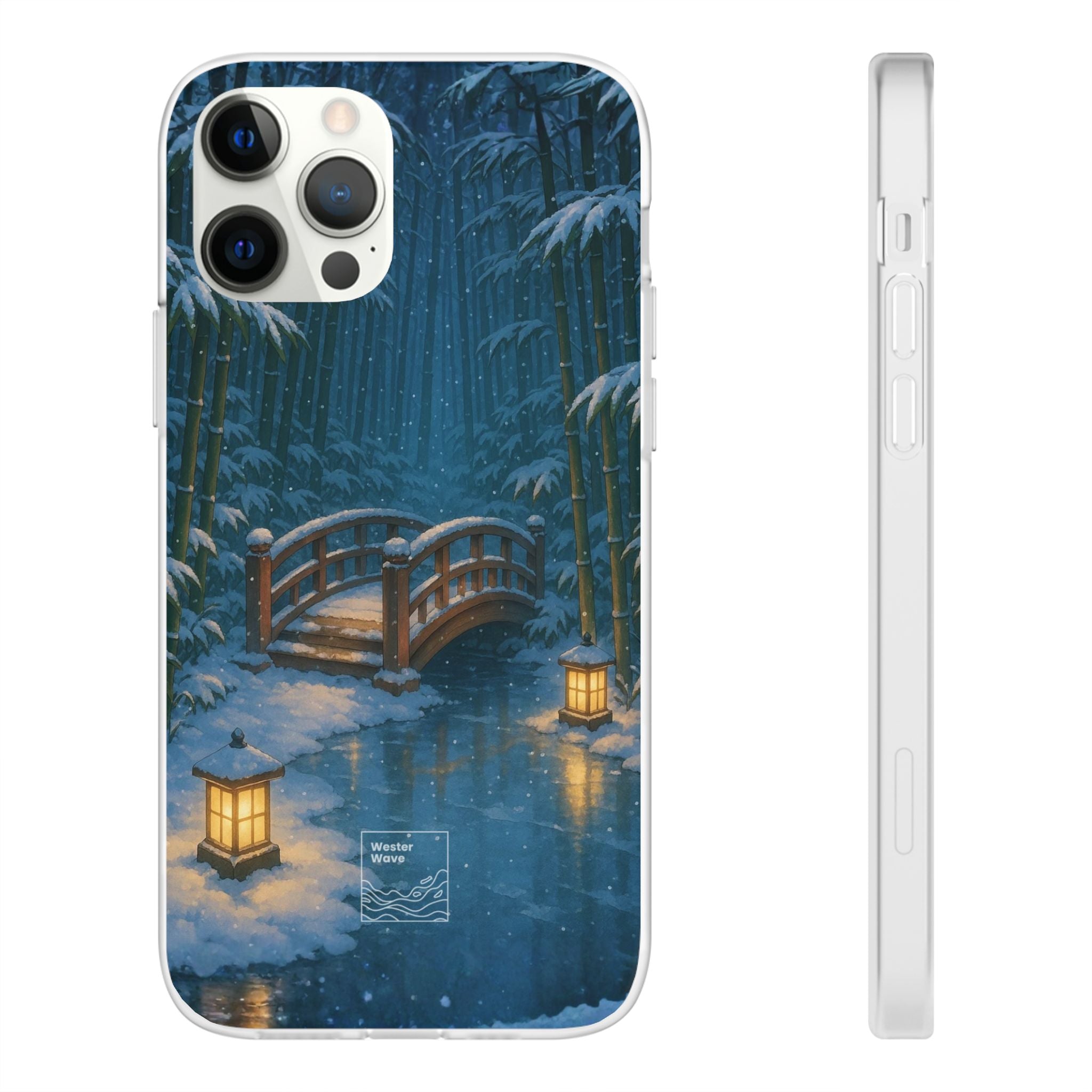 Snow on the Bamboo Water