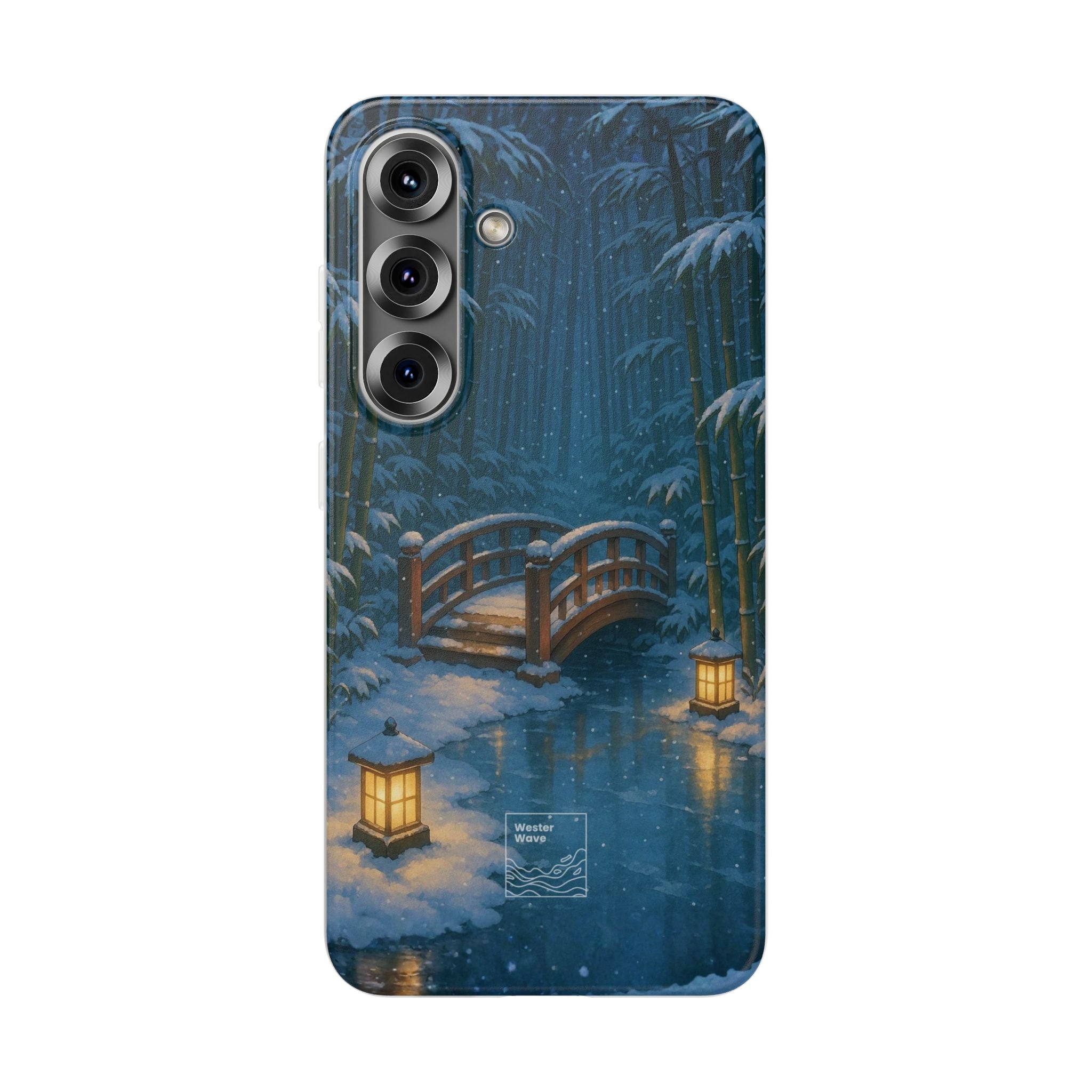 Snow on the Bamboo Water