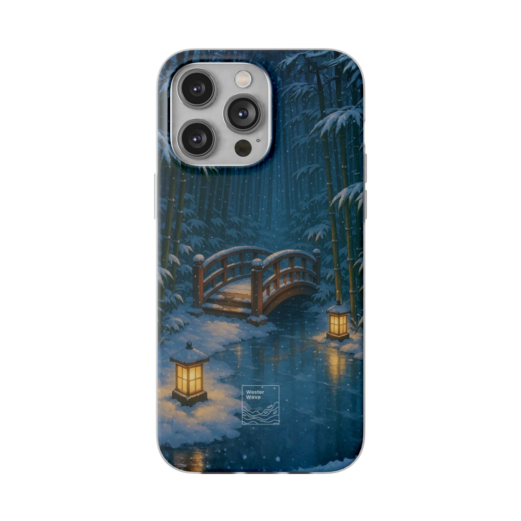 Snow on the Bamboo Water