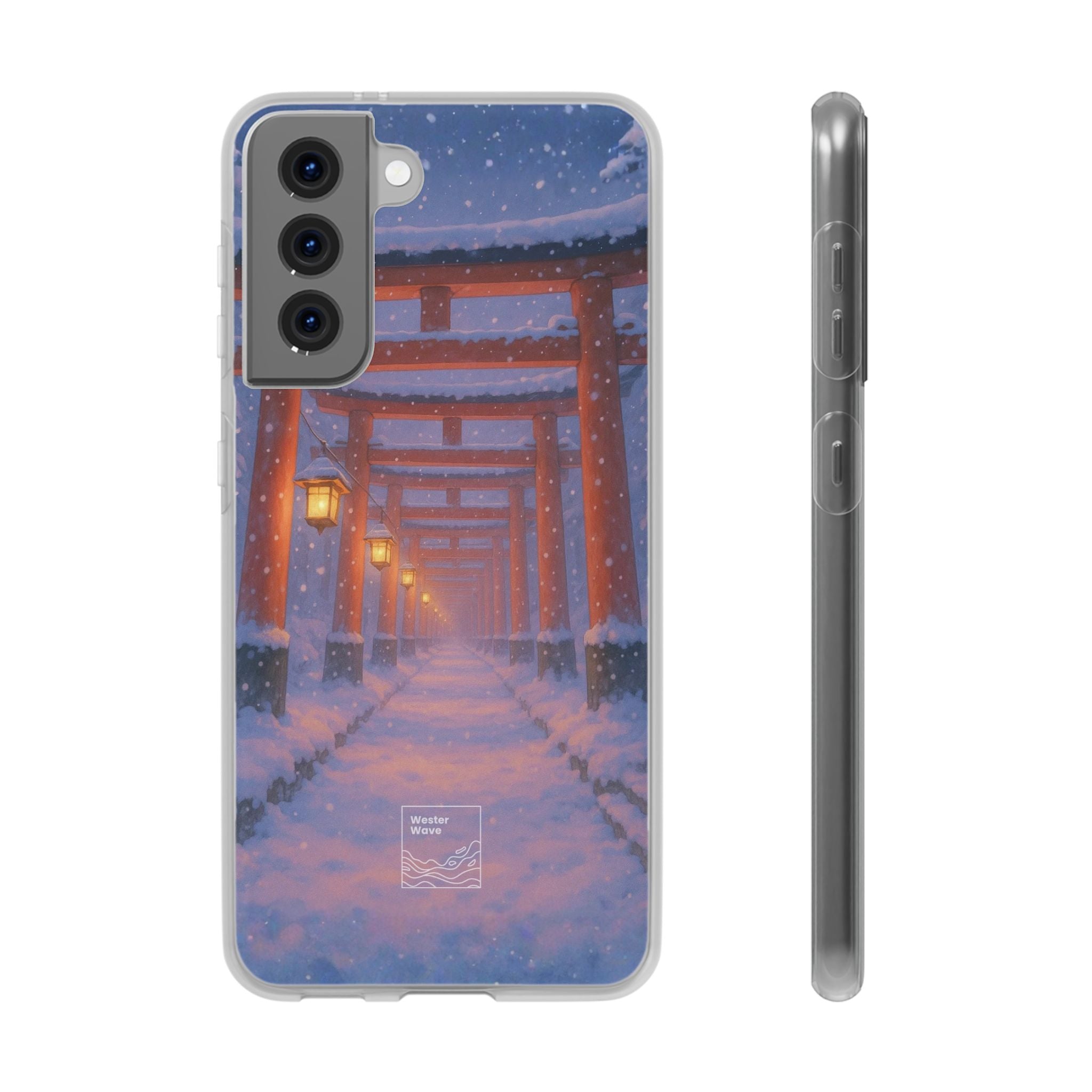 Crimson Path of Winter