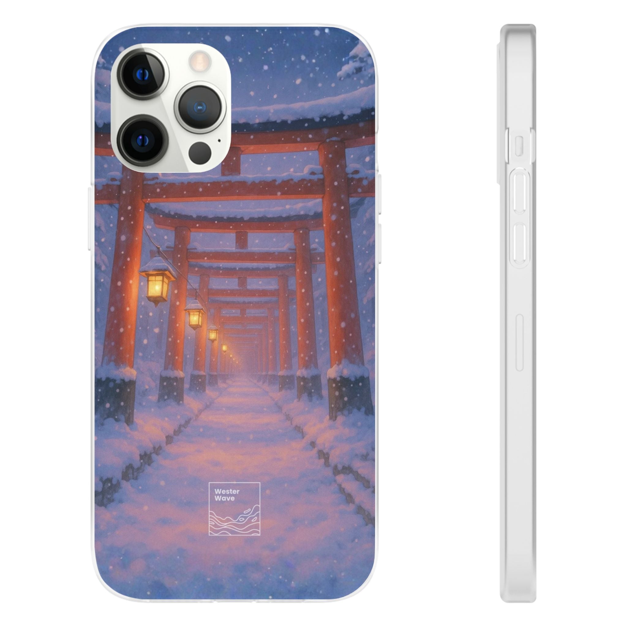 Crimson Path of Winter