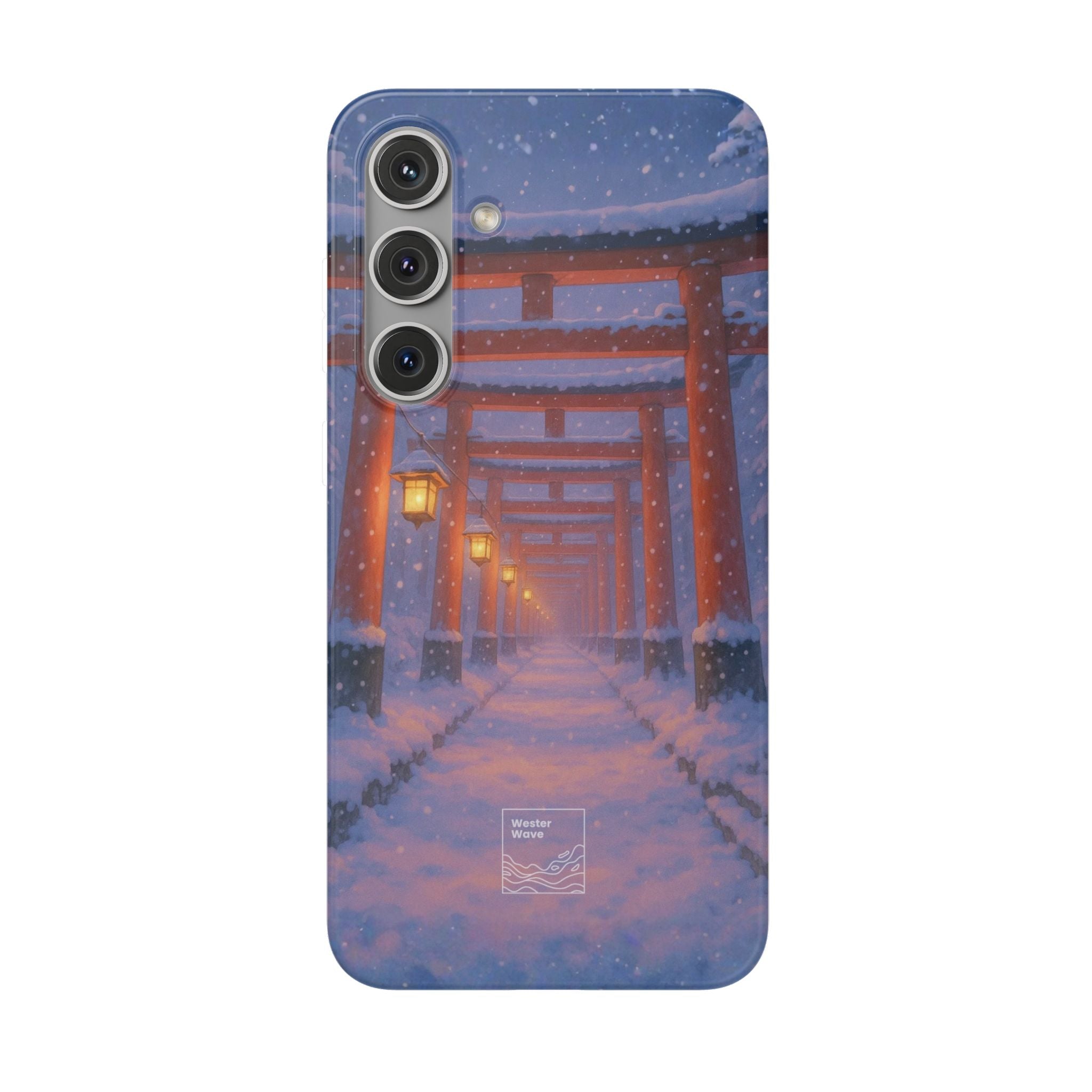 Crimson Path of Winter