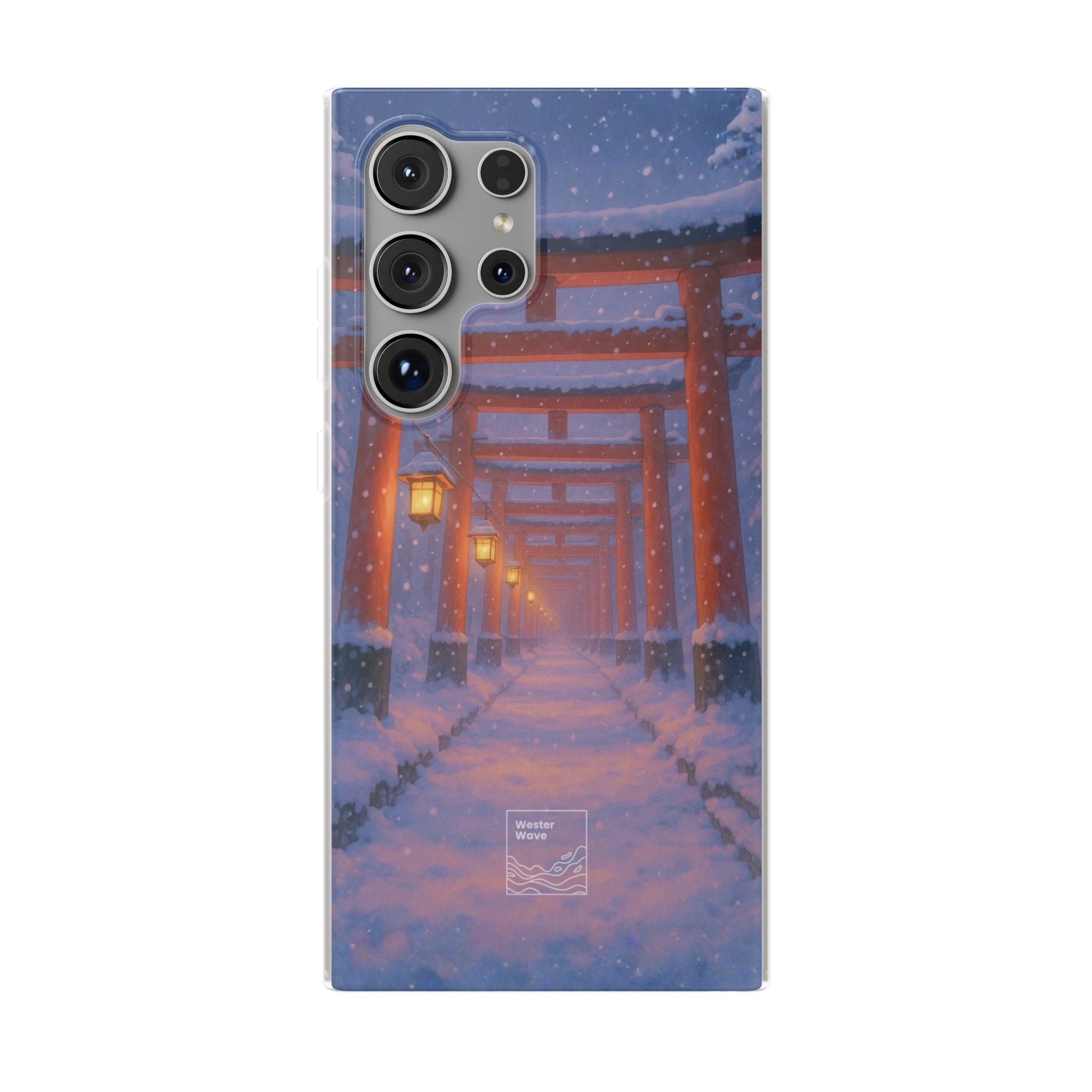 Crimson Path of Winter