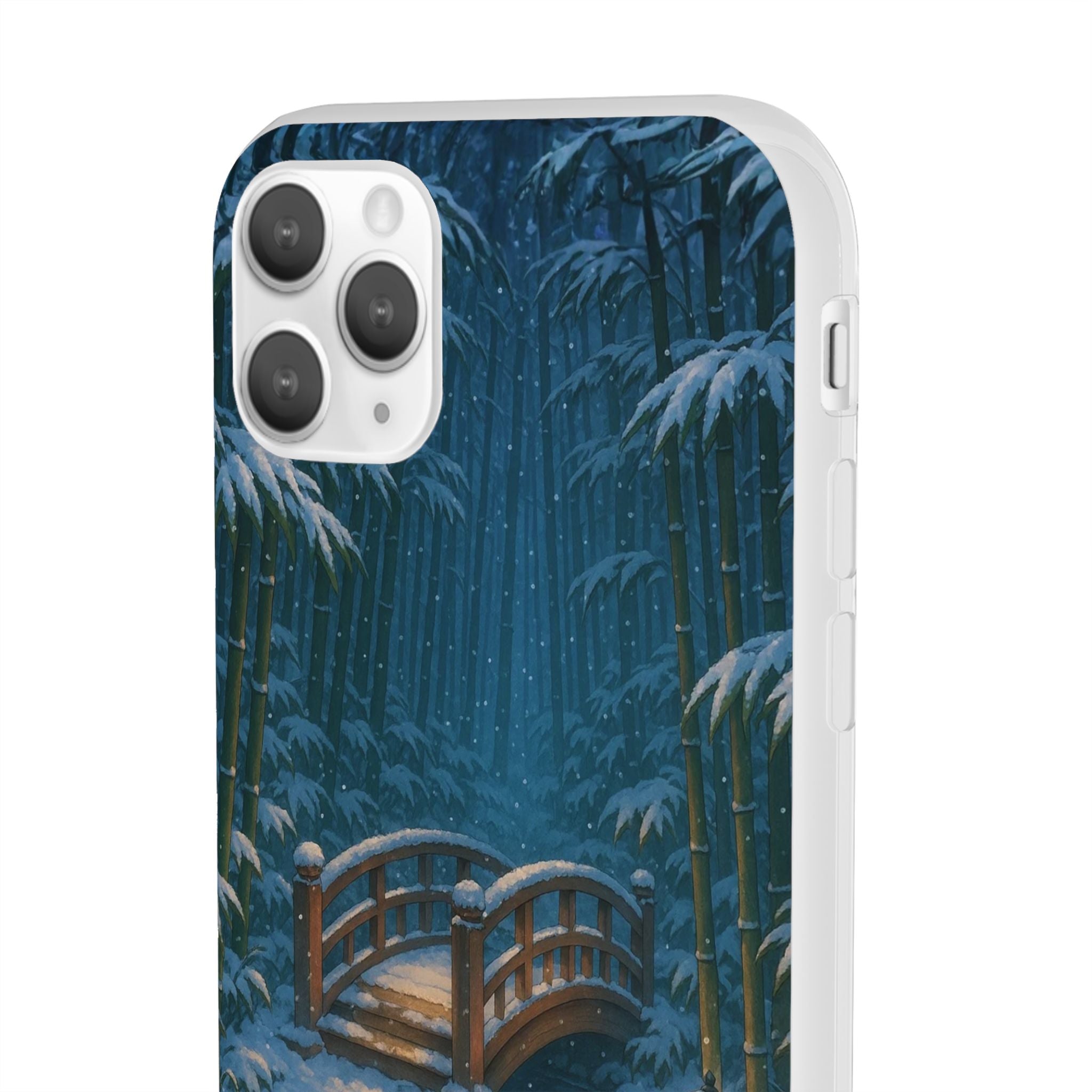 Snow on the Bamboo Water