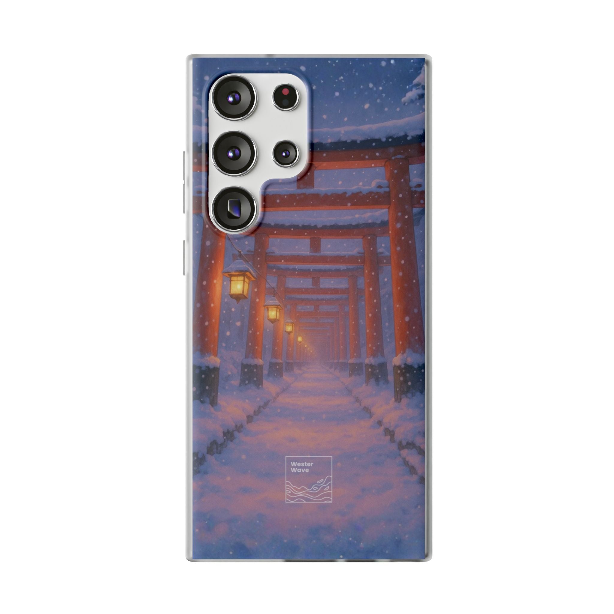 Crimson Path of Winter