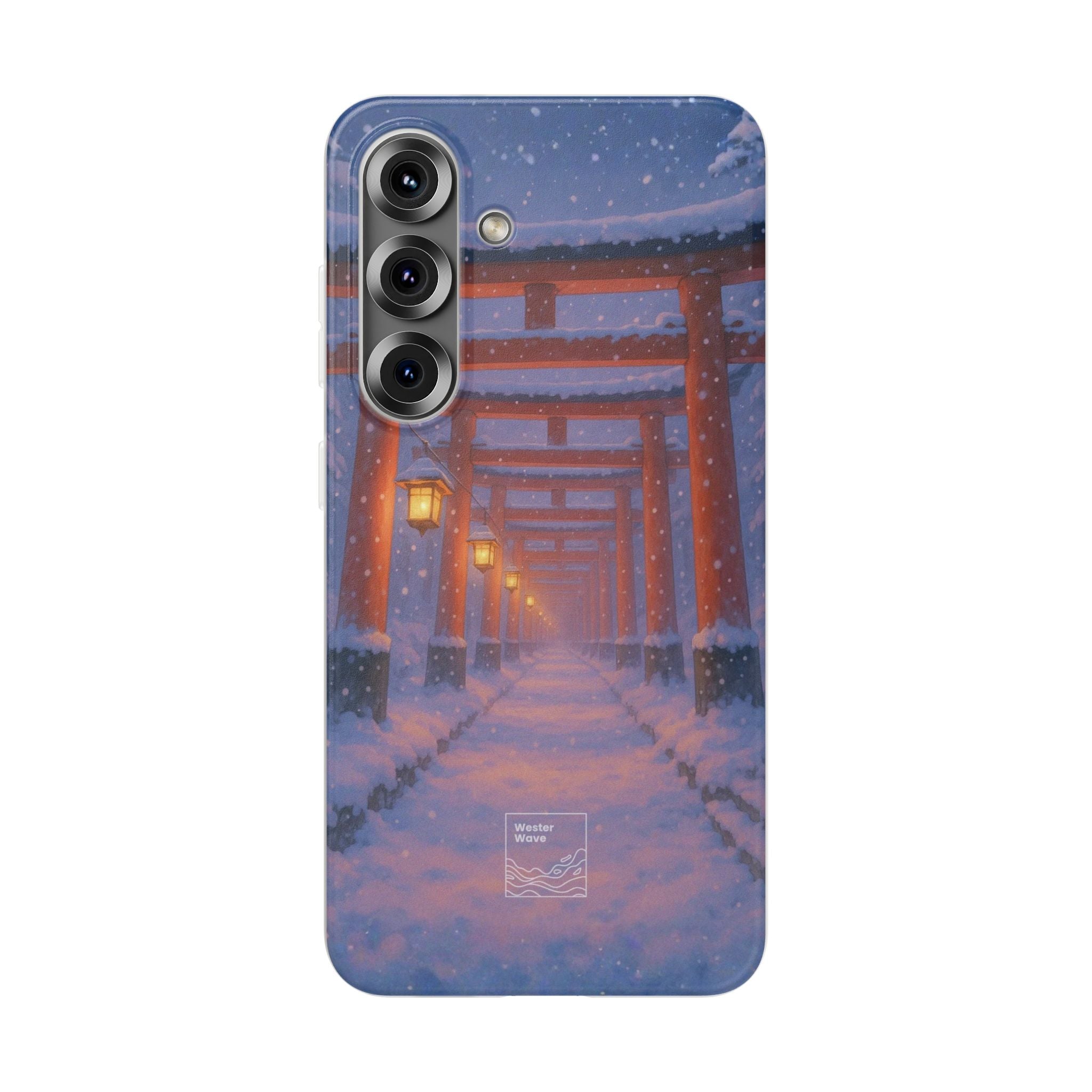 Crimson Path of Winter